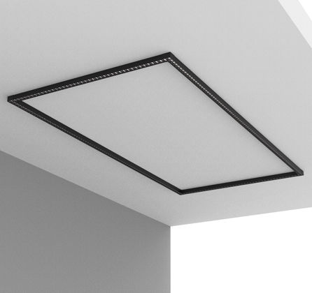 Rectangular ceiling light - daytona 900x2300 - Andcosta - contemporary / aluminum profile / lacquered aluminum