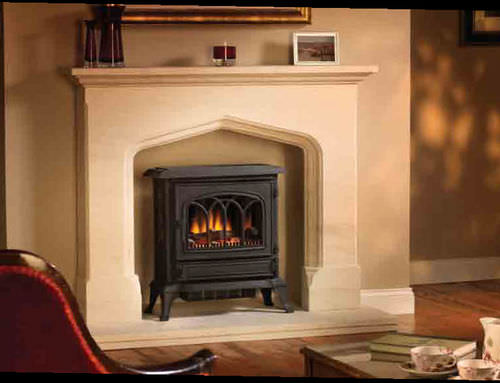 Electric heating stove - CANTERBURY  - Broseley Fires - traditional / metal