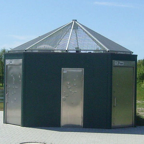 Metal toilet cabin - Upcycling  - HERING Sanikonzept GmbH - multiple