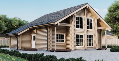 Log house - RAIVO - PALMATIN Ltd. - eco-friendly / bioclimatic / passive