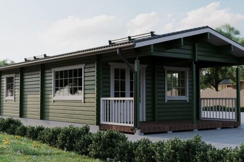 Prefab house - LARS 3 - PALMATIN Ltd. - log / eco-friendly / contemporary