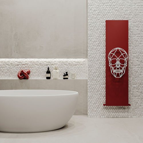 Hot water radiator - SKULLY - Carisa Designer Radiators - 751 w...1000 w / contemporary / aluminum