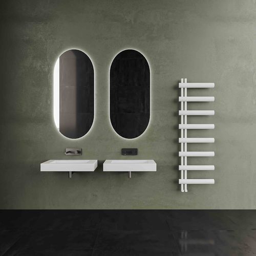 Hot water towel radiator - CARISA MOON L - Carisa Designer Radiators - 0...500 w / contemporary / aluminum