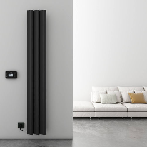 Hot water radiator - BOREAS S - Carisa Designer Radiators - contemporary / aluminum / black