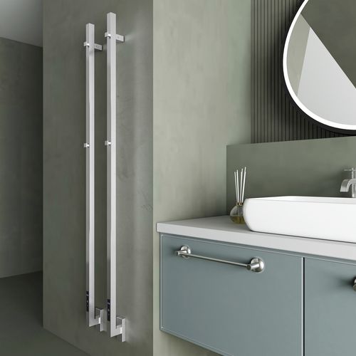Electric towel radiator - MAXIM - Carisa Designer Radiators - 0...500 w / contemporary / stainless steel
