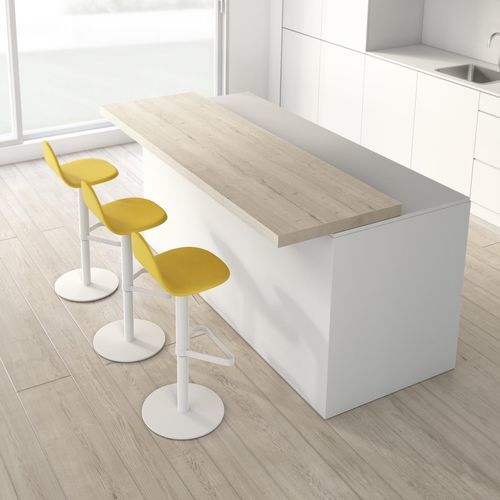 Contemporary high bar table - FIX  - Cancio - laminate / glass / porcelain