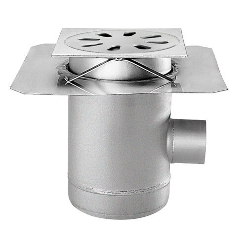 Stainless steel floor drain - C2590TLPDRV  - Caggiati Maurizio srl - bathroom / grated / vertical