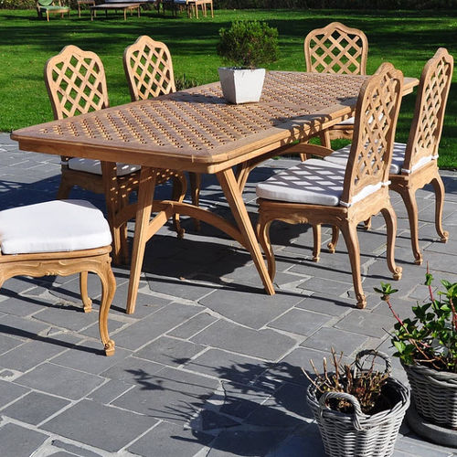 Louis XV style table - J DT L15/230-M - MASSANT - wooden / rectangular / garden