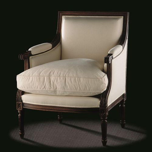 Louis XVI style armchair - L16 TF 4 / 1 - MASSANT - fabric / wooden / bergere