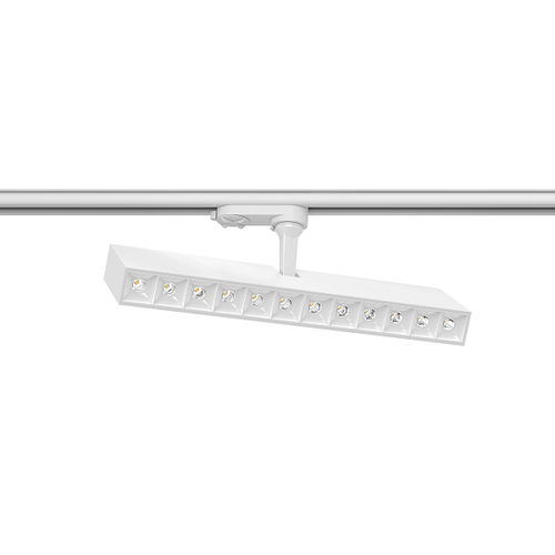 LED track light - ALFA 32W - Beneito Faure Lighting - rectangular / extruded aluminum / museum