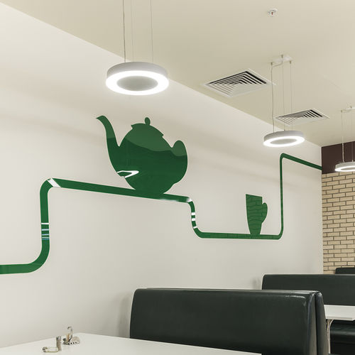 Hanging light fixture - RING /S - Buck d.o.o.  - LED / fluorescent / round