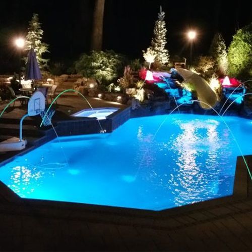 Recessed spotlight - COLORPOOL-PLAY - danlite - LED / round / garden