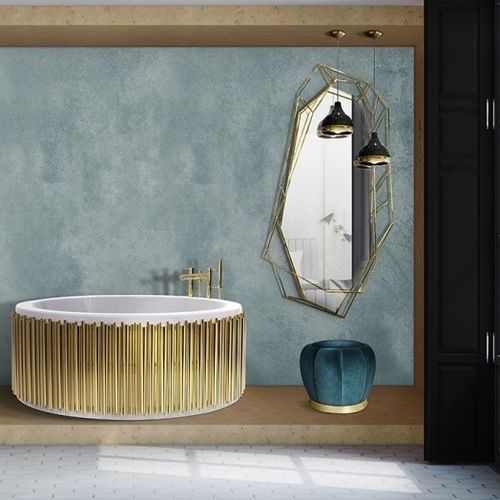 Pendant lamp - HANNA - DelightFULL - aluminum / brass / vintage