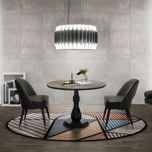 Contemporary chandelier - GALLIANO  - DelightFULL - steel / nickel / sculptural