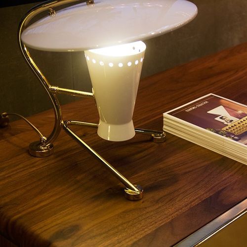 Table lamp - BARRY - DelightFULL - aluminum / brass / contemporary