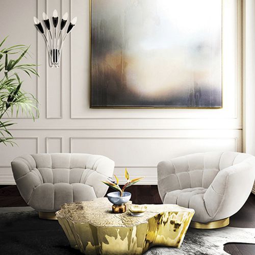 Original design wall light - NORAH - DelightFULL - indoor / aluminum / brass
