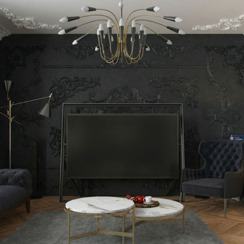 Contemporary chandelier - ARETHA - DelightFULL - brass / aluminum / commercial