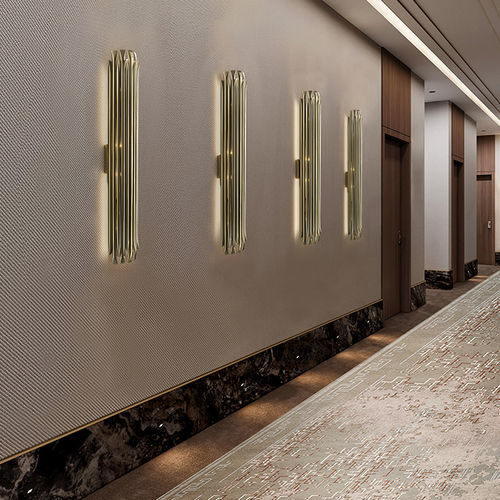 Contemporary wall light - MATHENY XL - DelightFULL - indoor / brass / fixed