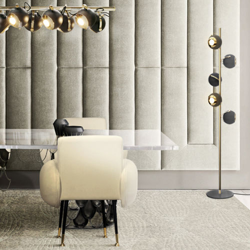 Floor Standing Lamp Scofield Delightfull Aluminum Brass Contemporary Floor Standing Lamp Scofield, Quirky Floor Standing Lamps