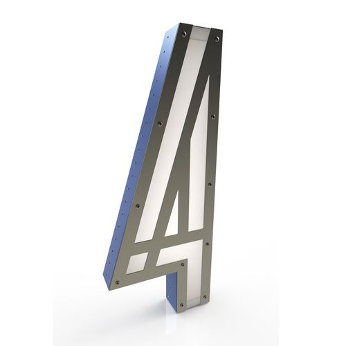 Floor-standing lamp - GRAPHIC: 4 - DelightFULL - aluminum / stainless steel / acrylic