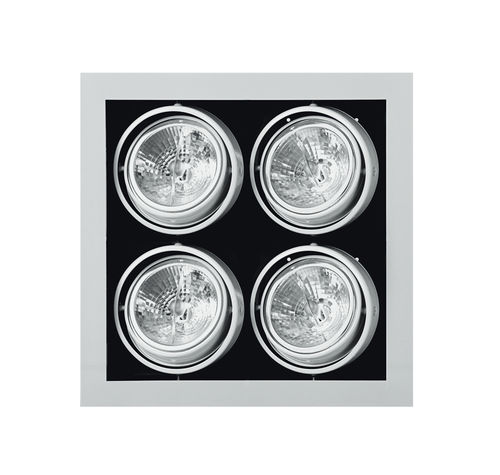 Recessed ceiling spotlight - GATU : 21-000N-4100L, S - Halla - halogen / square / metal