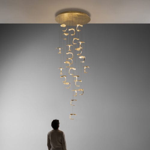 Pendant lamp - LE GIGINE - Knikerboker - steel / contemporary / corded