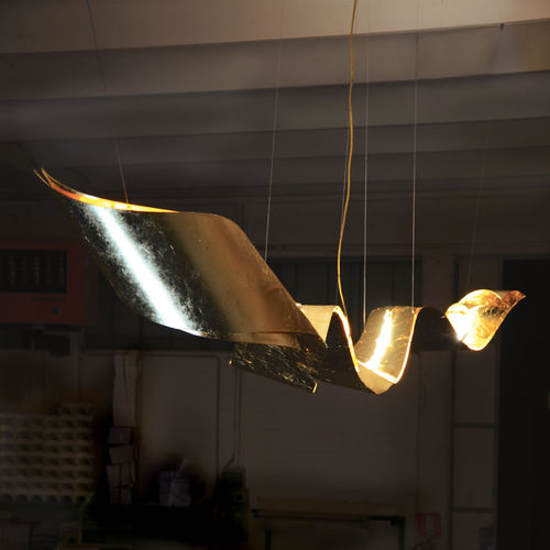 Pendant lamp - A TEMPO PERSO - Knikerboker - aluminum / contemporary / corded