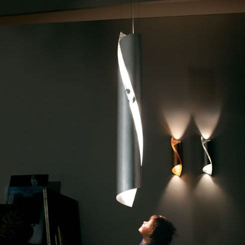 Pendant lamp - HUÉ: S 135 - Knikerboker - steel / contemporary / corded