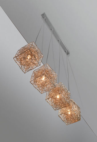 Pendant lamp - KUBINI: Z 4 - Knikerboker - aluminum / contemporary / corded