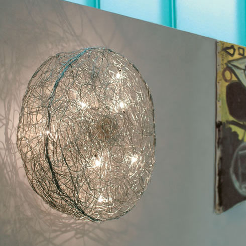 Contemporary wall light - ROTOLA: P 70 - Knikerboker - indoor / aluminum / round