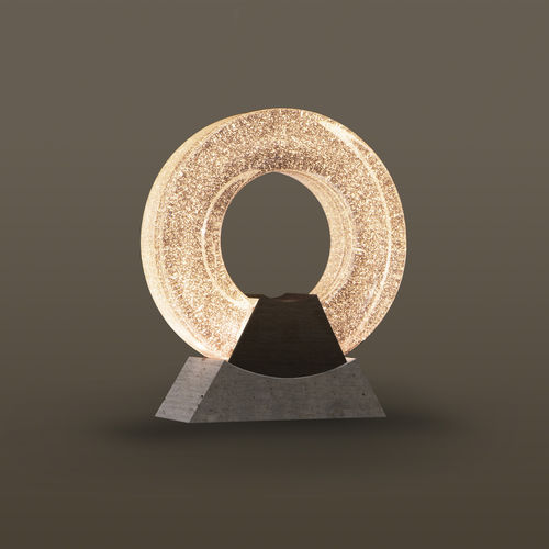 Table lamp - OPERATABLE - MASSIFCENTRAL - glass / concrete / Art Deco