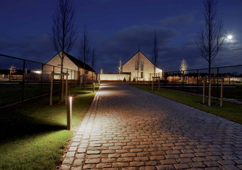 Urban bollard light - L-SCOUT : 800 - 100% LIGHT bvba  - contemporary / steel / LED