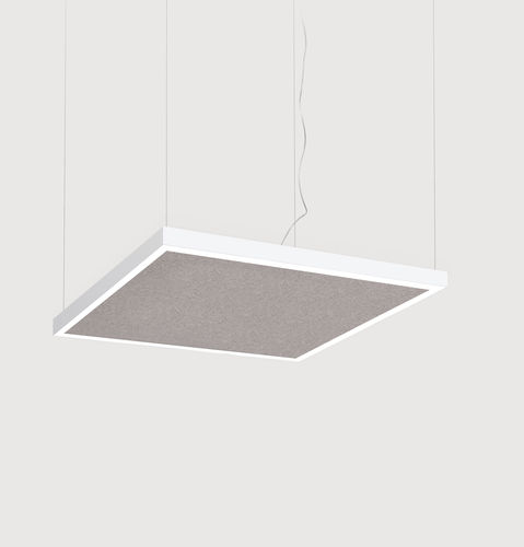 Hanging light fixture - MATRIC SQUARE ACOUSTIC GX/RX - Lightnet GmbH  - LED / square / rectangular