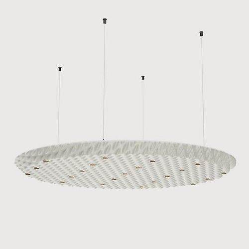 Round ceiling light - SERENITY-P1 - Lightnet GmbH  - in acoustic fabric / fabric / LED