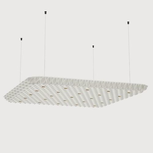 Square ceiling light - SERENITY P2 - Lightnet GmbH  - aluminum / Trevira CS® / LED