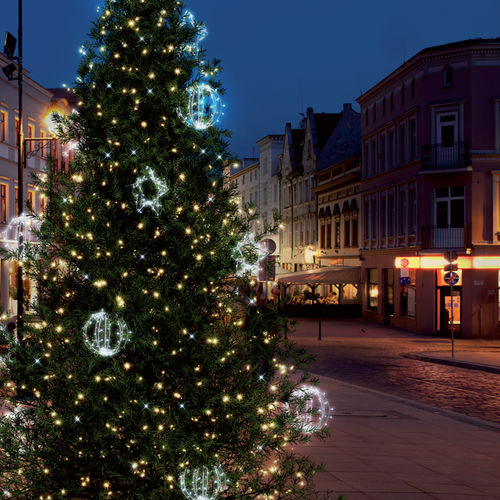 LED motif light - SPHERE AND STAR - BLACHERE ILLUMINATION - for public space