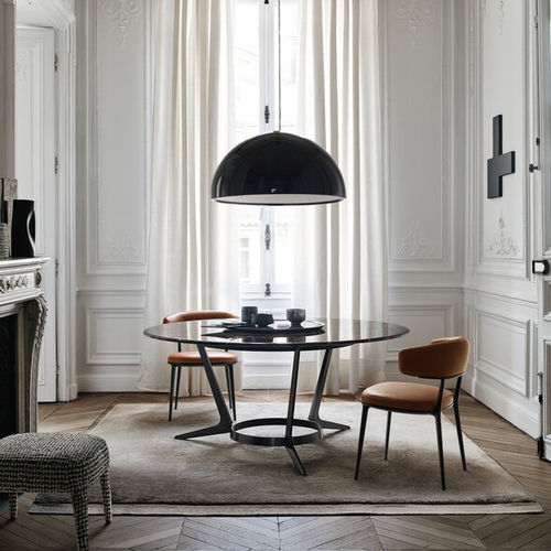 Contemporary table - ASTRUM - MAXALTO - solid wood / MDF / marble