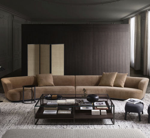 Modular sofa - LILUM - MAXALTO - contemporary / fabric / leather