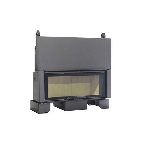 Closed wood hearth - KW0120SF - Axis - 1-sided / steel