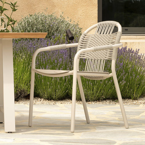 Contemporary dining chair - Cleo - VINCENT SHEPPARD - outdoor / polypropylene / rope