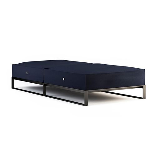 Garden daybed - MOORE - Röshults - contemporary / Sunbrella® / stainless steel base