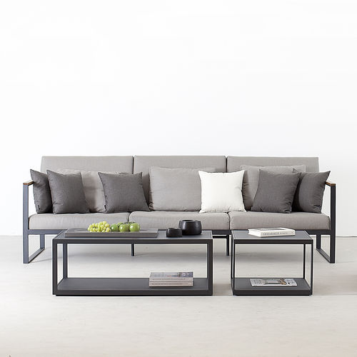 Contemporary sofa - EASY - Röshults - garden / Sunbrella® / with removable cushion