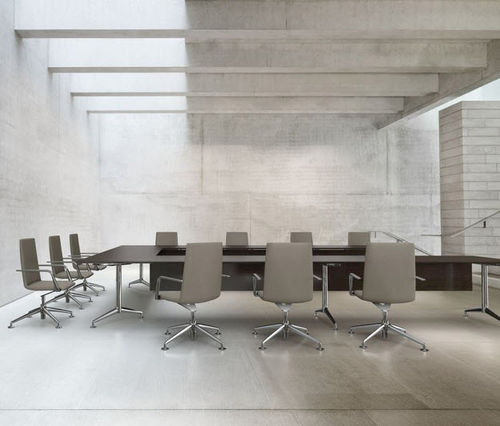 Contemporary conference table - FINA FLEX 7911 - Brunner GmbH - HPL / metal base / rectangular