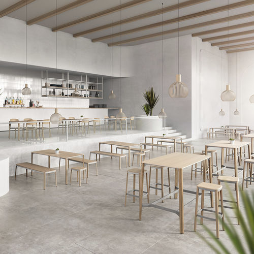 Contemporary high bar table - NATE 7673 - Brunner GmbH - oak / solid wood / beech