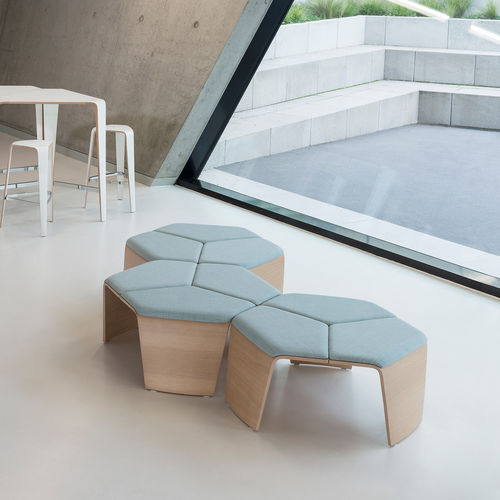 Modular upholstered bench - HOC 9146 - Brunner GmbH - contemporary / fabric / leather