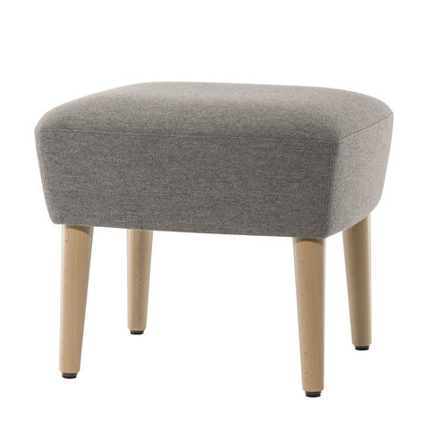 Contemporary footrest - WELLANO 9957 - Brunner GmbH - fabric / leather / oak