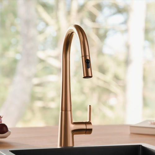 Countertop mixer tap - HANSADESIGNO STYLE COMFORT - HANSA - metal / kitchen / 1-hole