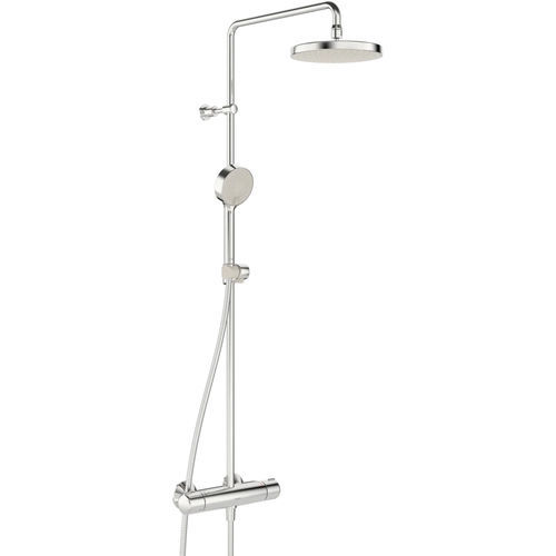 Wall-mounted shower set - HANSAMICRA ECO - HANSA - contemporary / with hand shower / thermostatic