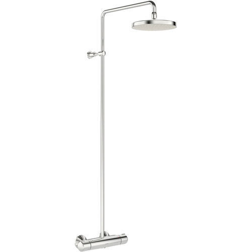 Wall-mounted shower set - HANSAMICRA - HANSA - contemporary / thermostatic / with fixed-column shower head