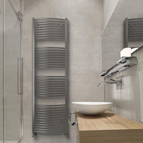 Hot water towel radiator - RAVELLO - K8 Radiatori - contemporary / steel / customizable color